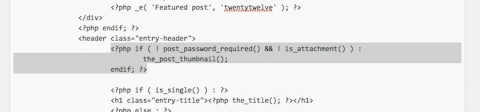 アイキャッチ画像位置変更/content.phpの削除コード