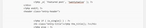 アイキャッチ画像位置変更/content.phpのコード削除完了画像